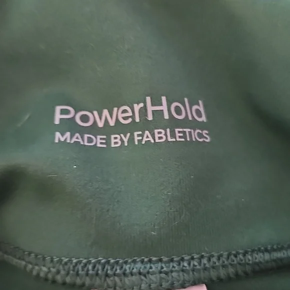 Fabletics Dark Green PowerHold Leggings - Picture 2 of 5
